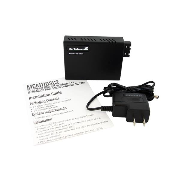 Startech Conversor Medios Eth. 10-100 Rj45 A Fibra