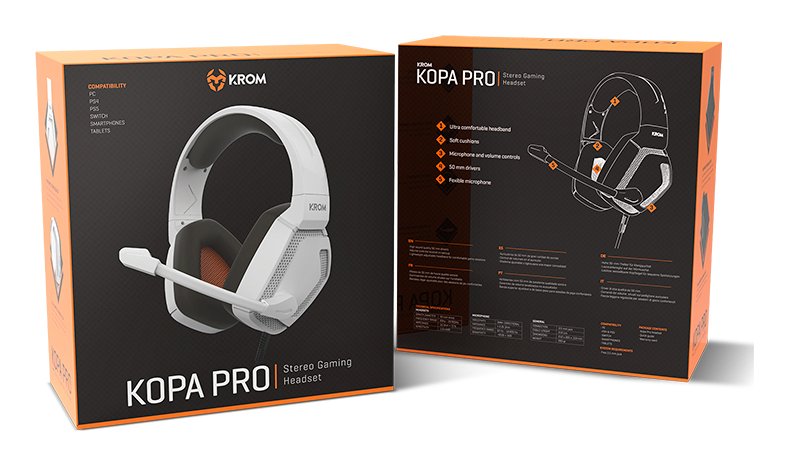 EAN 8436587975110 - Krom Kopa Pro Auriculares Alámbrico Diadema Juego Blanco imagen 6