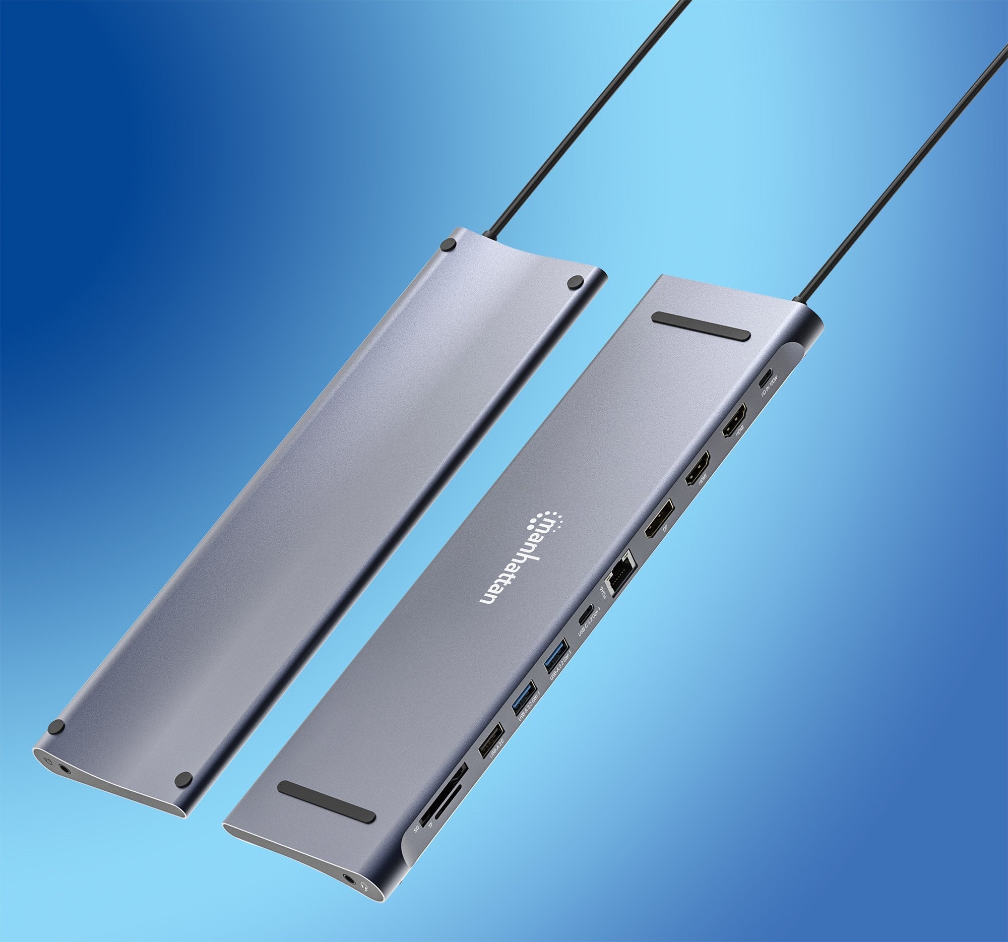 Manhattan Dockingmation 12-In-1 4k 1xhdmi 2xdp 3xusb-A