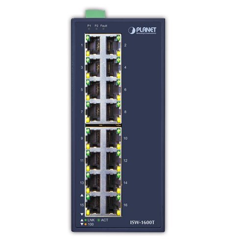 EAN 4711605284158 - PLANET ISW-1600T switch No administrado Fast Ethernet (10/100) Azul imagen 2