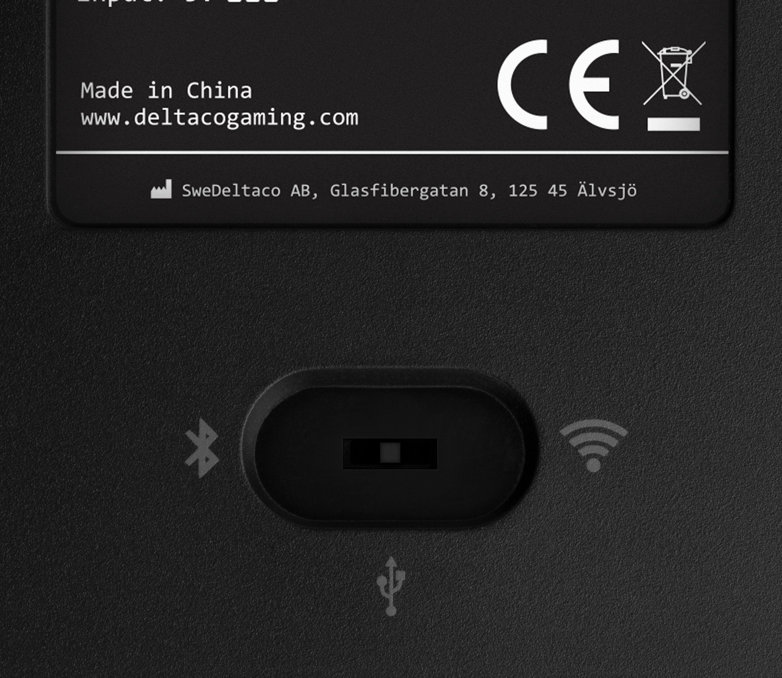 Deltaco Mech. Mini Gaming Tastatur Rgb Led Wireless Schwar