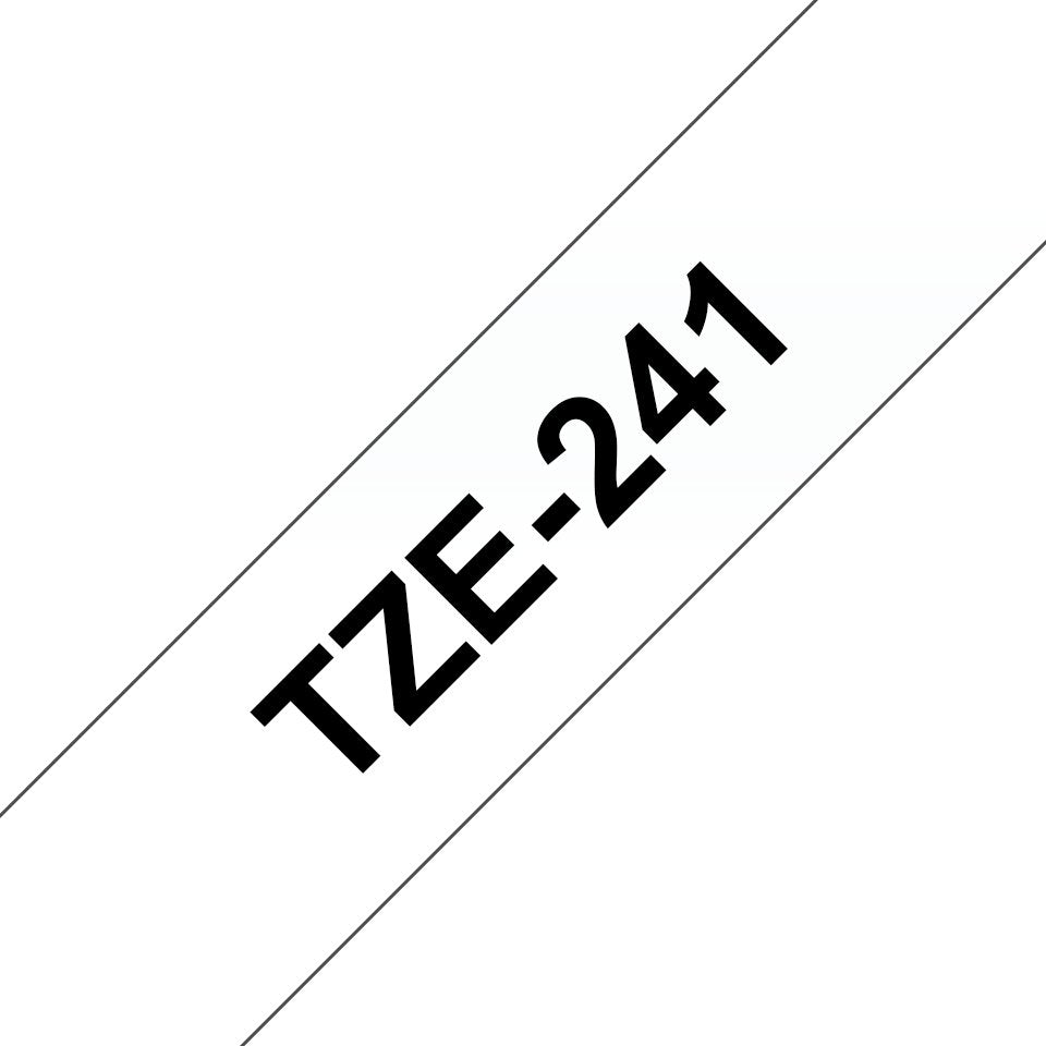 EAN 0012502625742 - Brother TZE-241 cinta para impresora de etiquetas Negro sobre blanco imagen 1