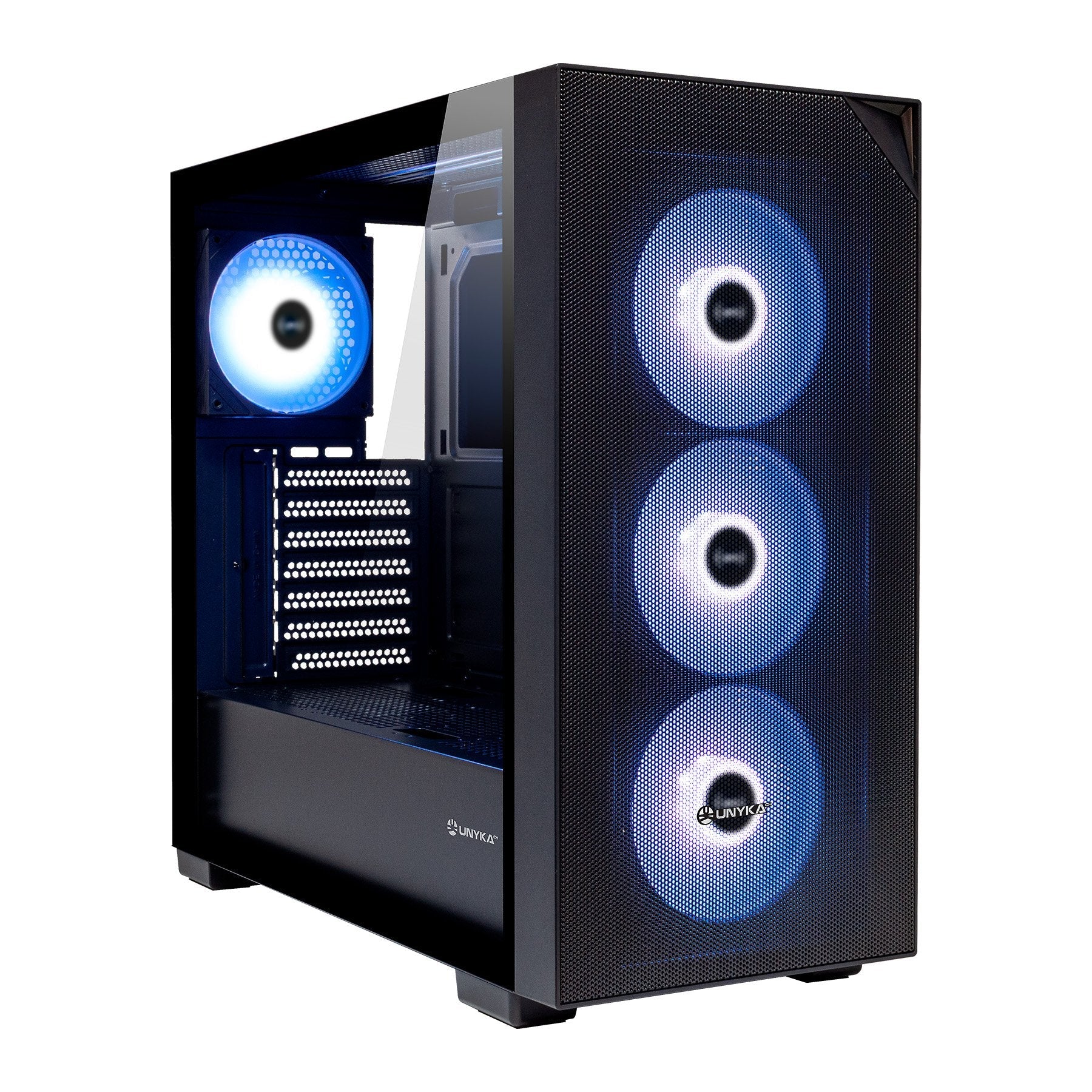 Caja Pc Unykach Revelat Mesh Black Atx, Micro Atx, Itx - 3.5", 2.5" - Usb-A 3.0, Usb-C Y