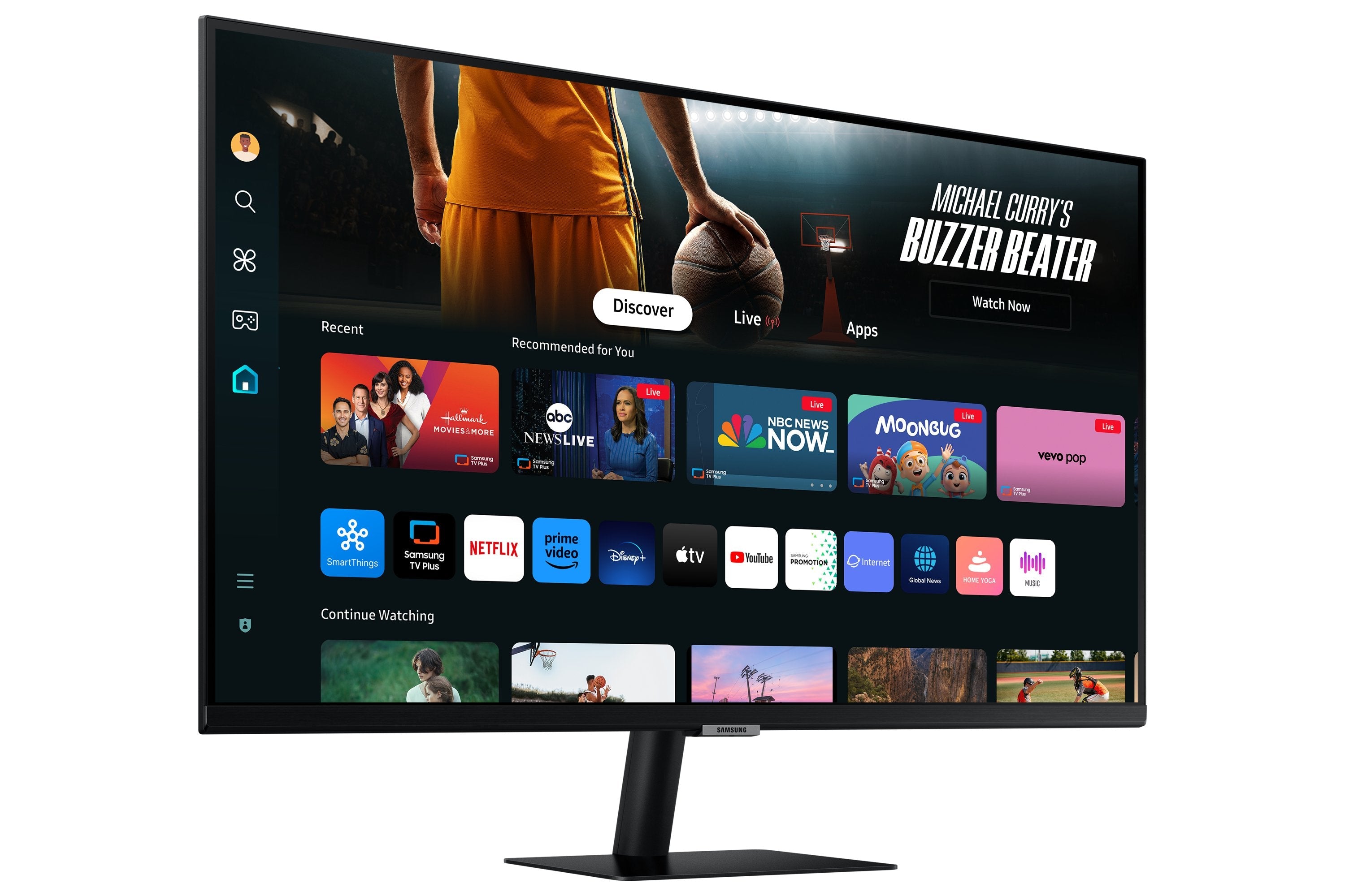 Monitor Samsung M70d 32" 3840 X 2160 Pixeles 4k Ultra Hd Led Negro