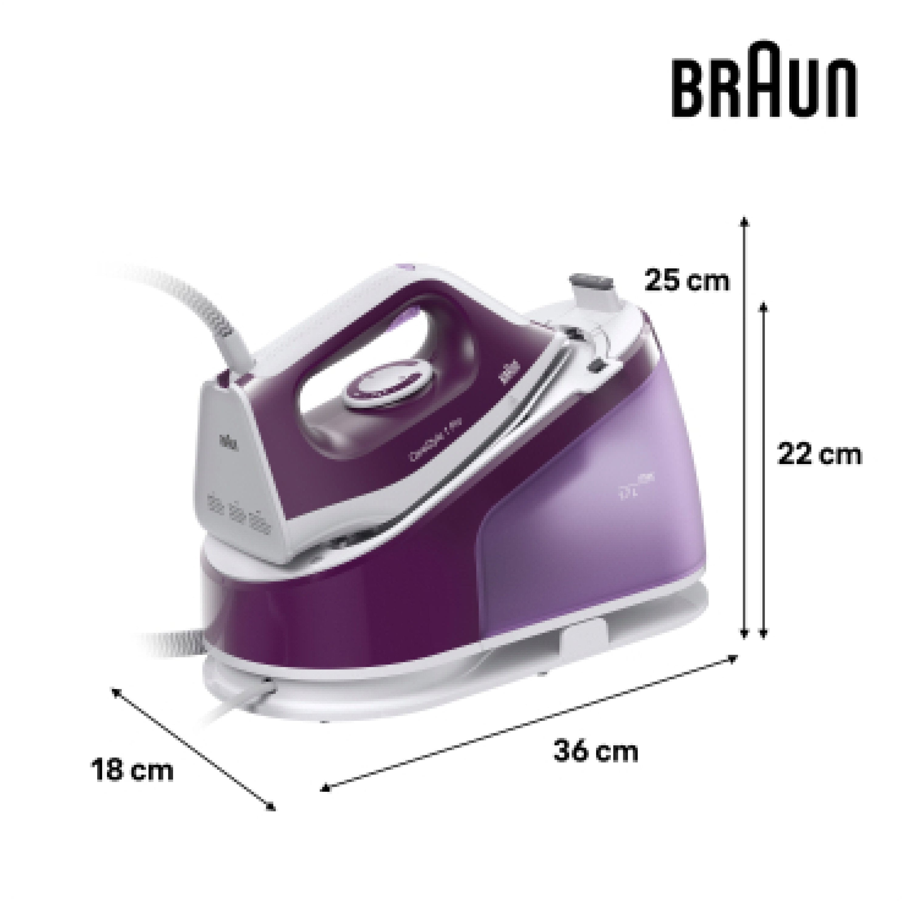 EAN 8021098002808 - Braun CareStyle 1 IS1514VI 2200 W 1,7 L Suela de cerámica Púrpura imagen 3