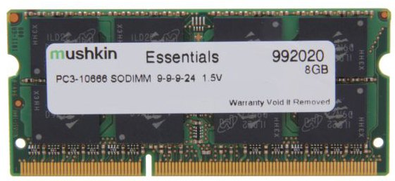 EAN 0846651016430 - Mushkin SO-DIMM 8GB DDR3 Essentials módulo de memoria 1 x 8 GB 204-pin SO-DIMM imagen 1