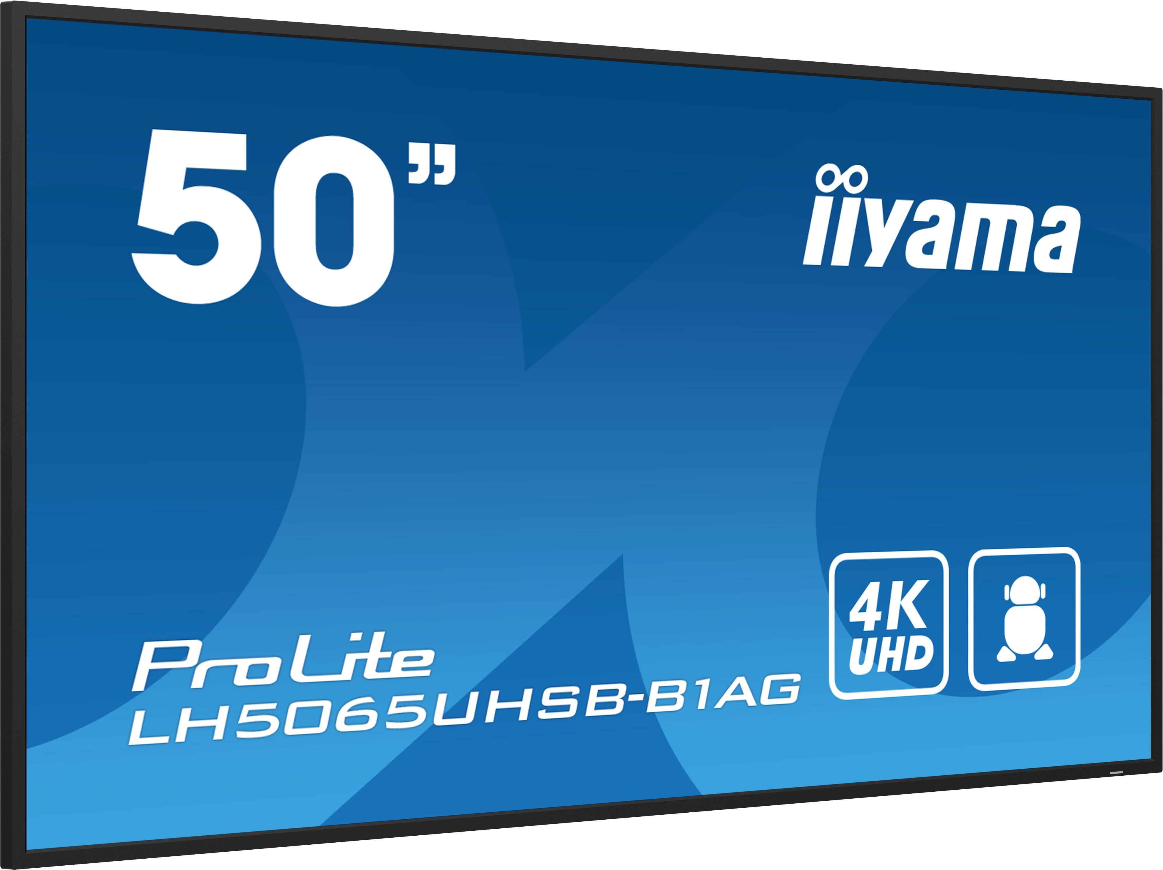 EAN 4948570123568 - iiyama LH5065UHSB-B1AG pantalla de señalización Pantalla plana para señalización digital 125,7 cm (49.5") imagen 9