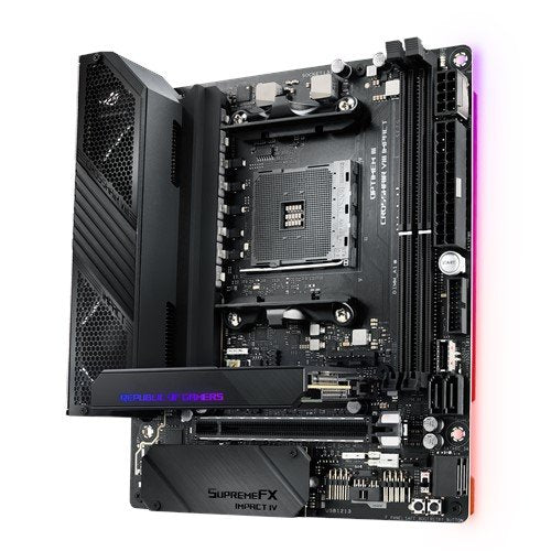 Placa Base Asus Am4 Rog Crosshair Viii Impact M-Dtx/2xddr4/4xsata6/1xusb-C/1xusb2.0/1xusb 3.2 90mb11q0-M0eay0
