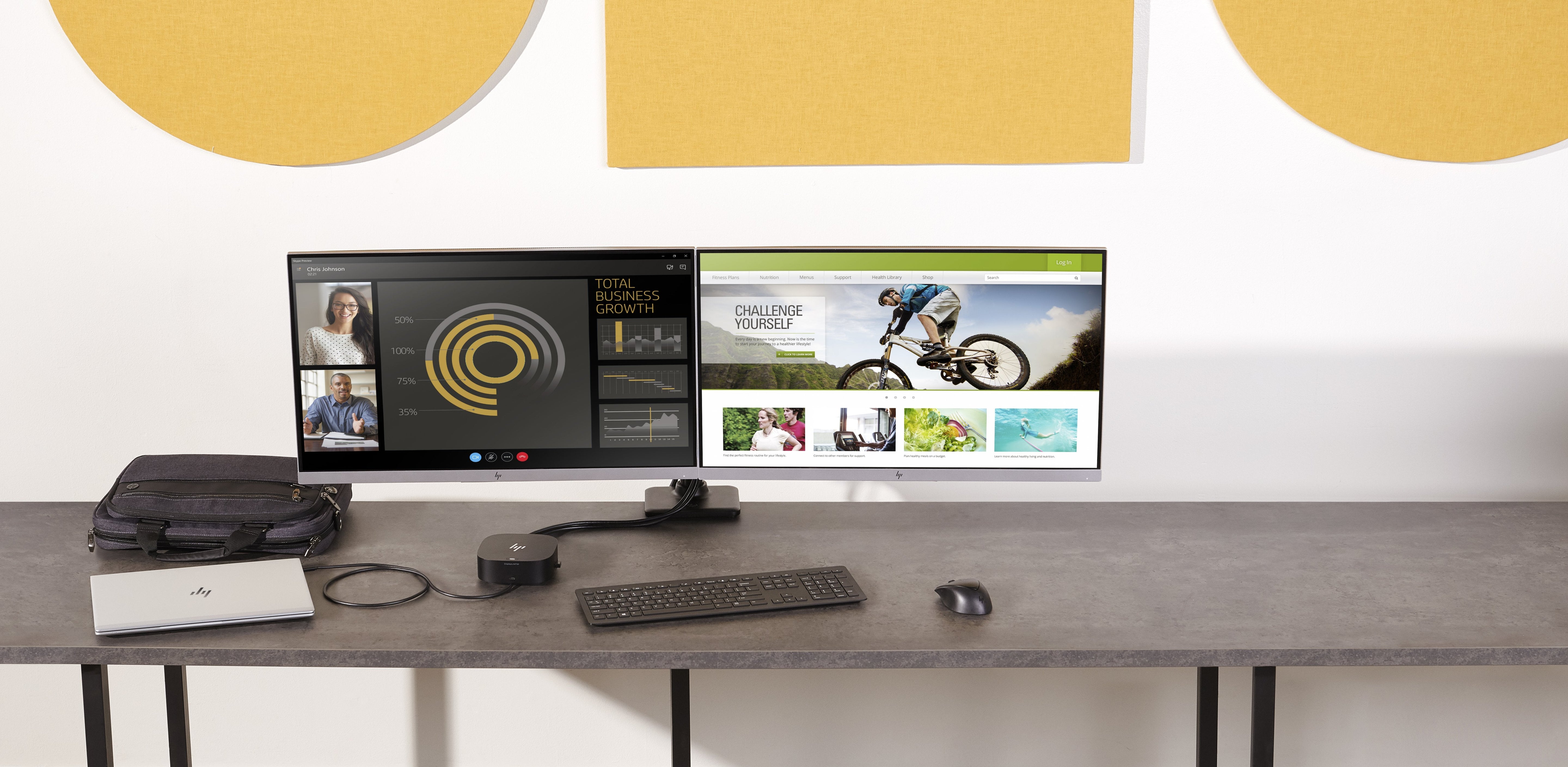 Hpinc Hp Usb-C/Usb-A Universal Dock G2 Front:1xusb-C/Back:2xdp/Rj45/Hdmi Side:2xusb