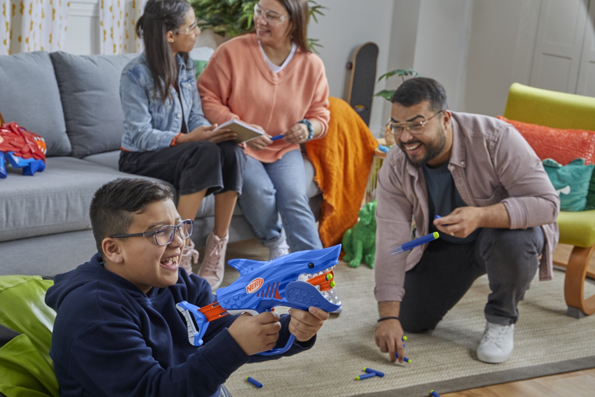 Hasbro Nerf Jr Wild Sharkfire, Pistola Nerf F8645eu4