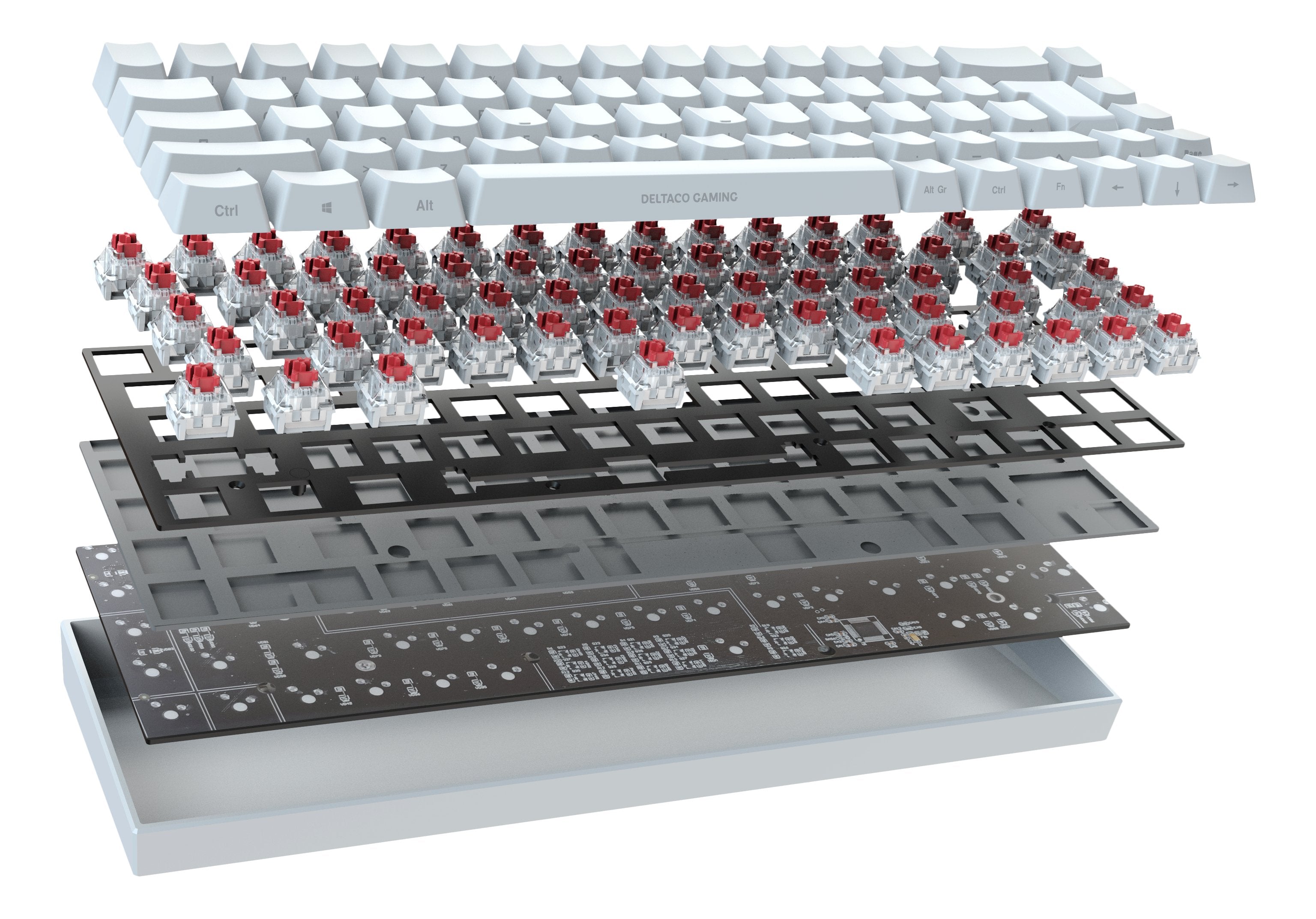 Deltaco Gaming Teclado Wk95r Wireless, Rgb, Blanco