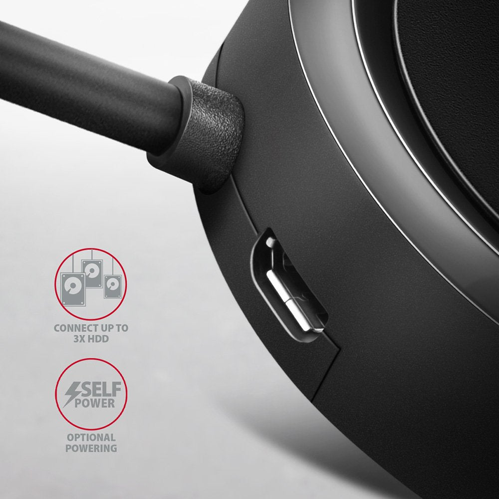 Axagon Hue-P1al Hub De Interfaz Usb 3.2 Gen 1 (3.1 Gen 1) Type-A 5000 Mbit/S Negro