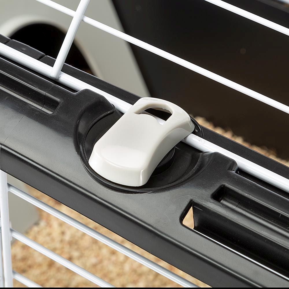 Casita 80 Blanco X1 Jaula Para Conejos 52x21x83