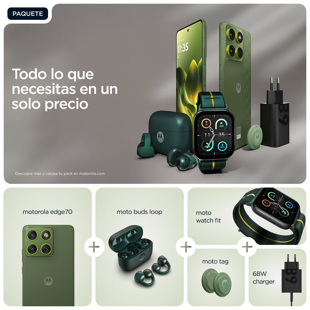 Motorola Xt2601-2 Moto Edge 70 5g 12gb Ram 512gb - Bronze Green