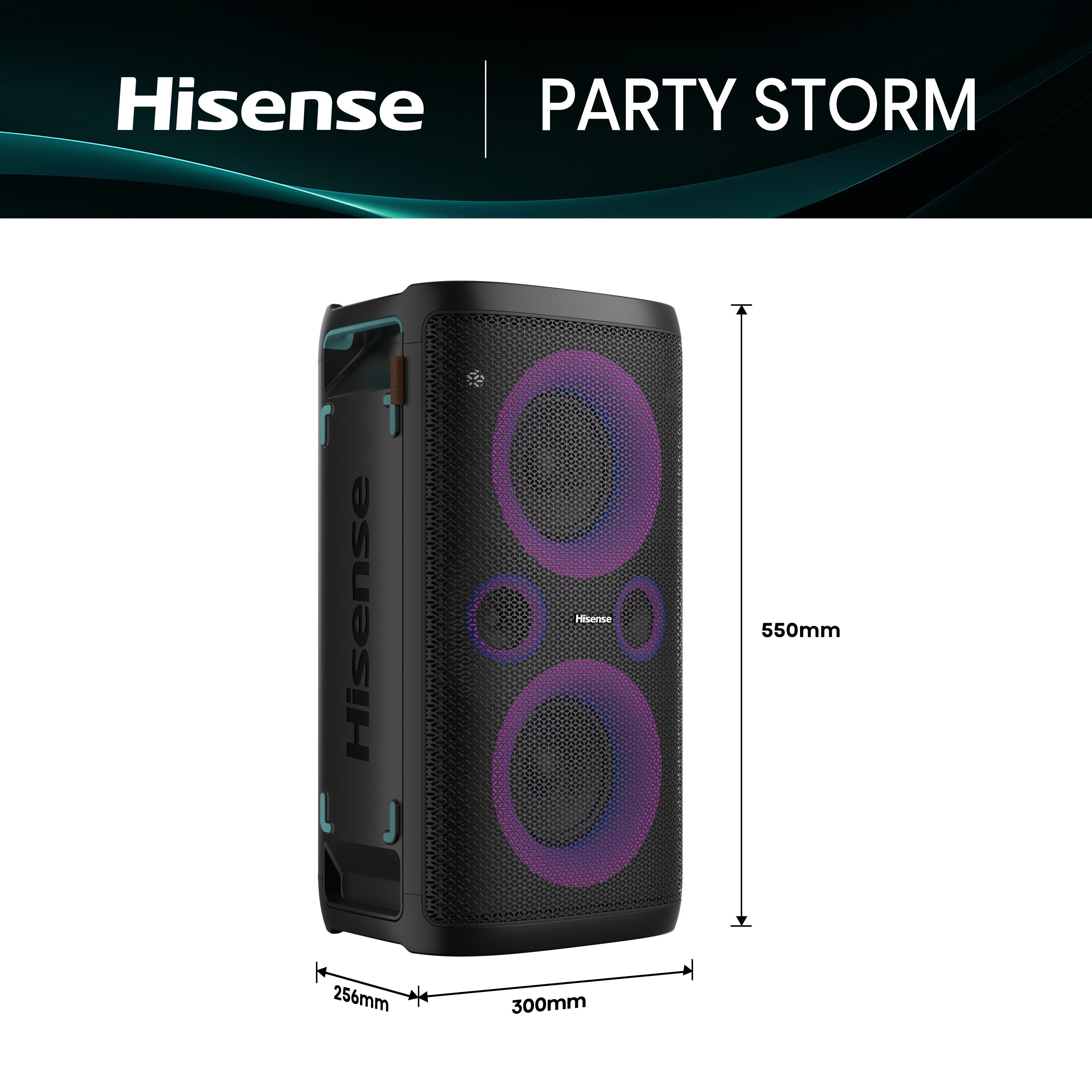 EAN 6942351423142 - Hisense Party Storm Altavoz para fiestas Negro 300 W imagen 2