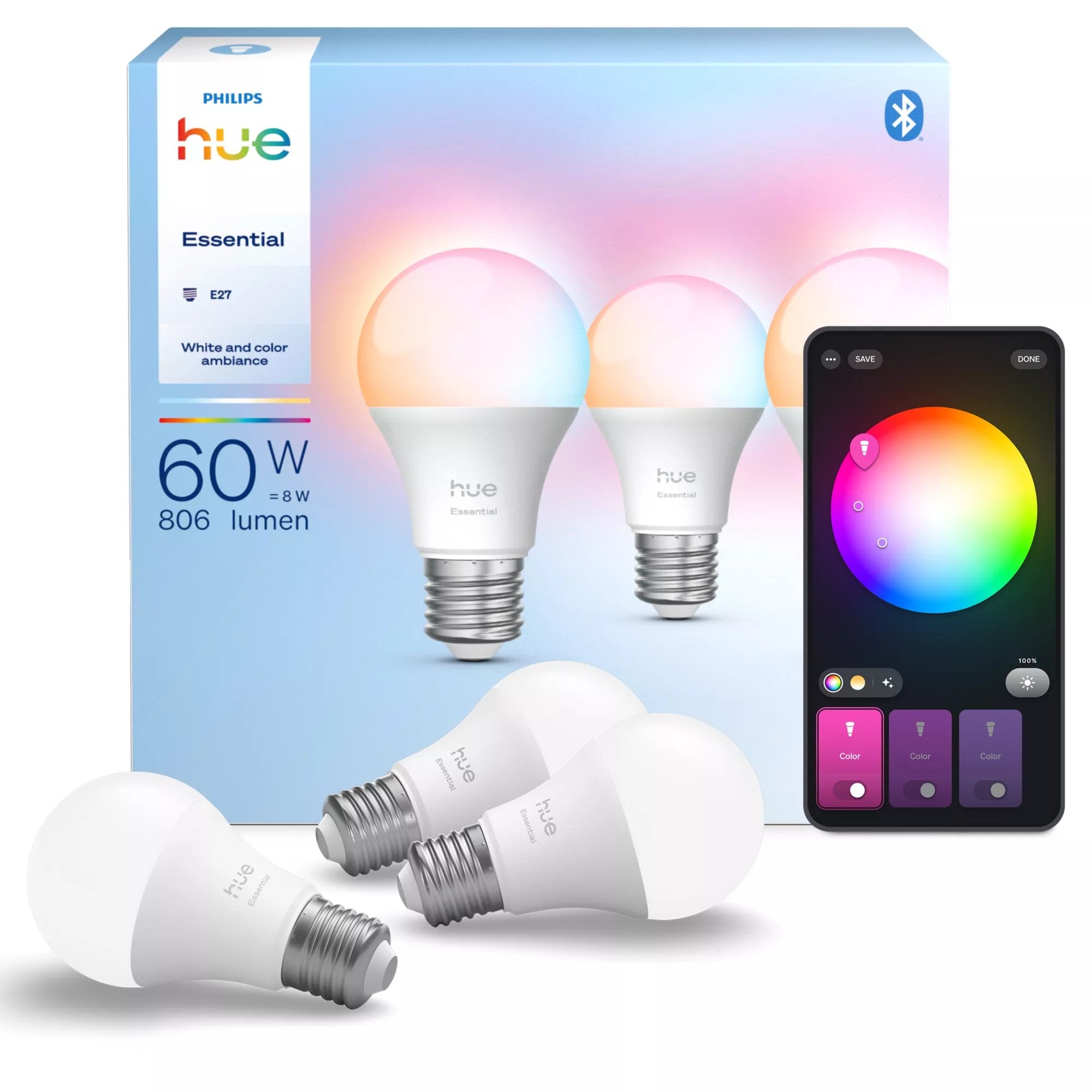EAN 8721103055255 - Philips Hue White and Color ambiance 8721103055255 iluminación inteligente Bluetooth/Zigbee imagen 3