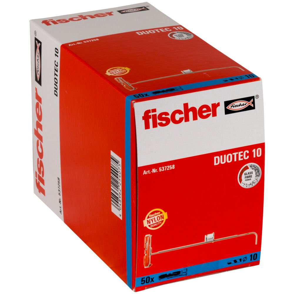 EAN 4048962254075 - Fischer 537258 tornillo de anclaje y taco 50 pieza(s) Juego de enchufes de pared y tornillos 50 mm imagen 4