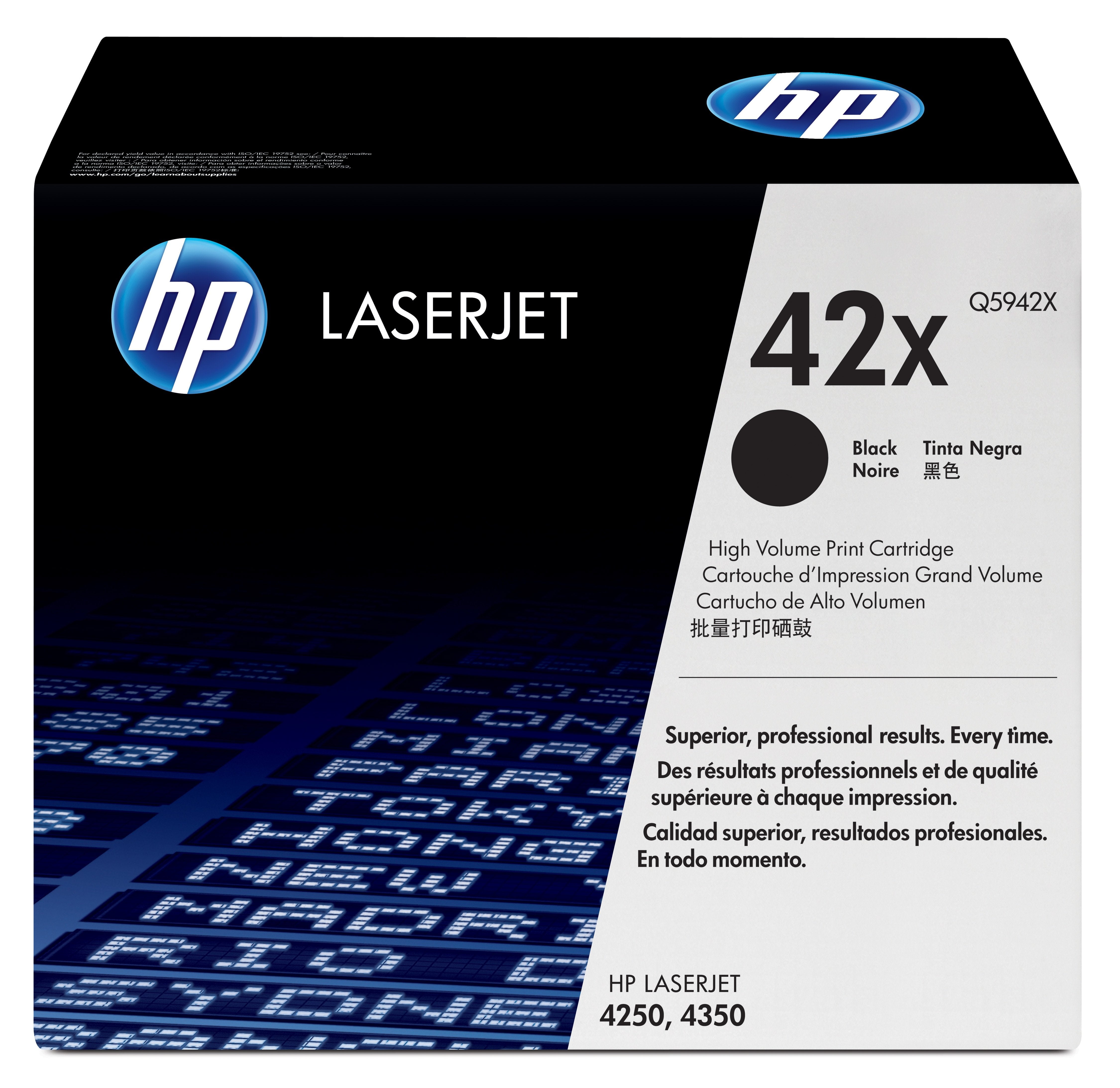 EAN 0829160221762 - HP 42X High Yield Black Original LaserJet Toner Cartridge cartucho de tóner 1 pieza(s) Negro imagen 1