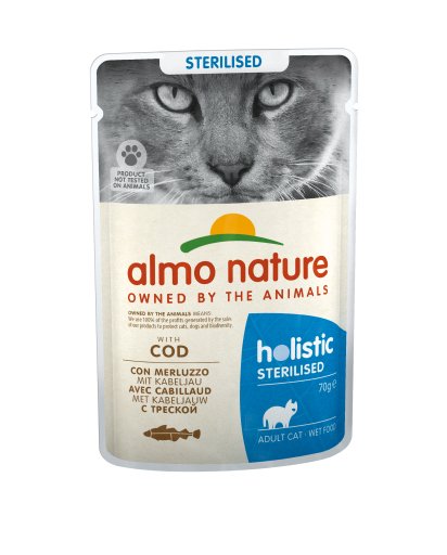 Almo Nature Funcional Esterilizado Con Bacalao 70 G