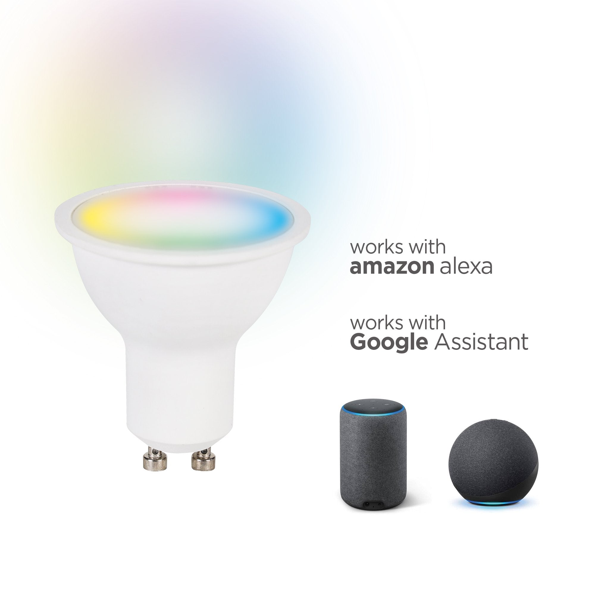 Ksix Pack De 2 Smartled Bombilla Inteligente - Rgb-Cct - 5.5w - Gu10