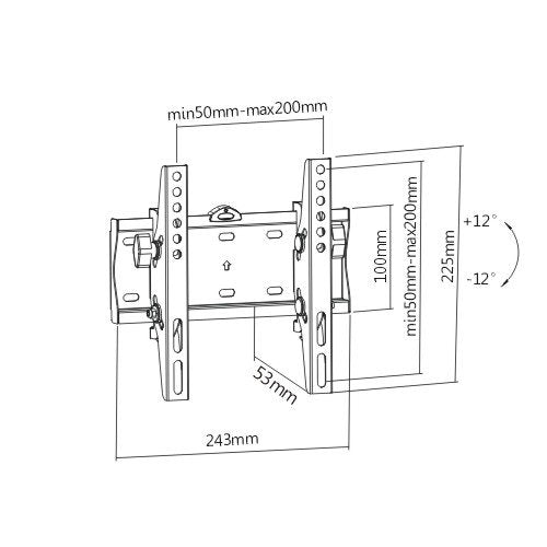 Soporte Pared Tv Wall Mount Tilt 23"-42" 30kgs