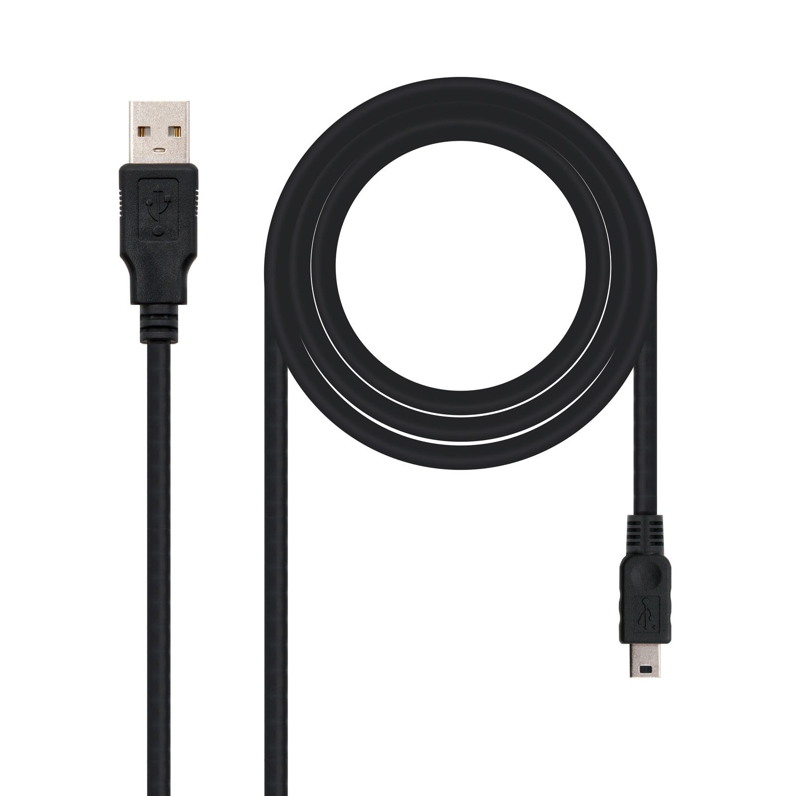 EAN 8433281004399 - Nanocable 10.01.0401 cable USB USB 2.0 1 m USB A Mini-USB B Negro imagen 1