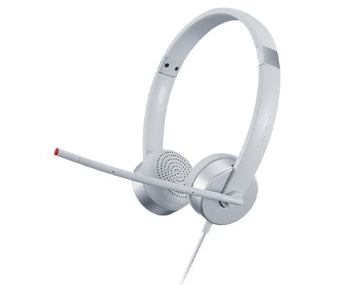 EAN 0195892023760 - Lenovo 100 Stereo Analogue Headset Auriculares Oficina/Centro de llamadas Plata imagen 4