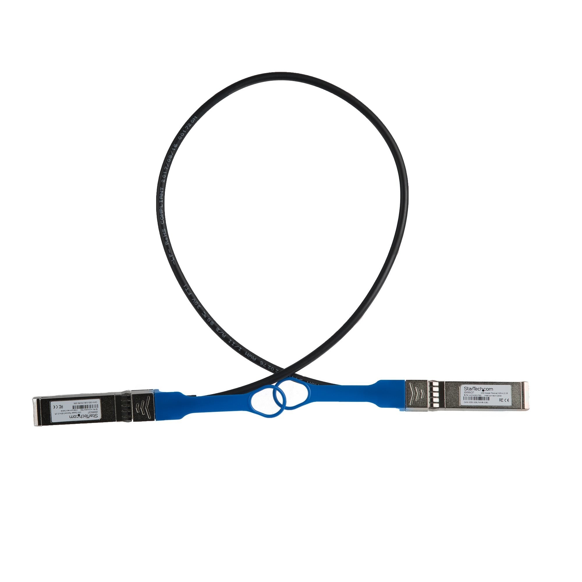 EAN 0065030875271 - StarTech.com JD095CST Cable de fibra óptica e InfiniBand 0,7 m SFP+ Negro imagen 2