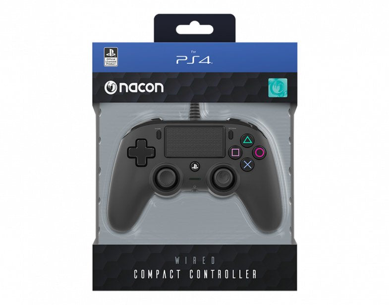 Gamepad Nacon Ps4 Negro Cable 3m/Touchpad/Indicador Led/Entrada Auricular Ps4ofcpadblack
