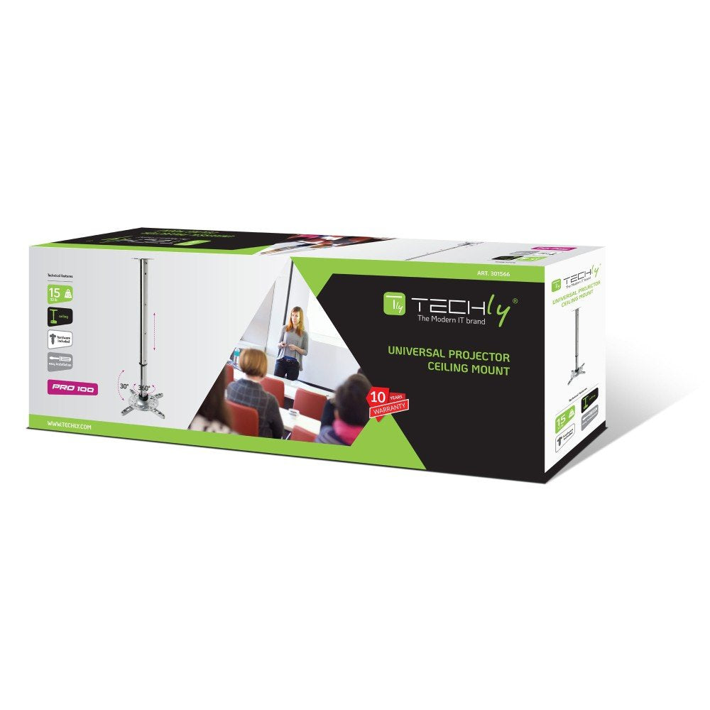 Techly Ica-Pm 102xl Montaje Para Projector Techo Plata