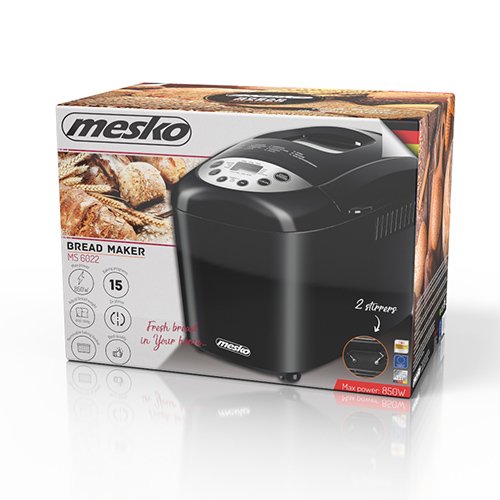 Mesko Ms 6022 Panificadora Negra 850 W