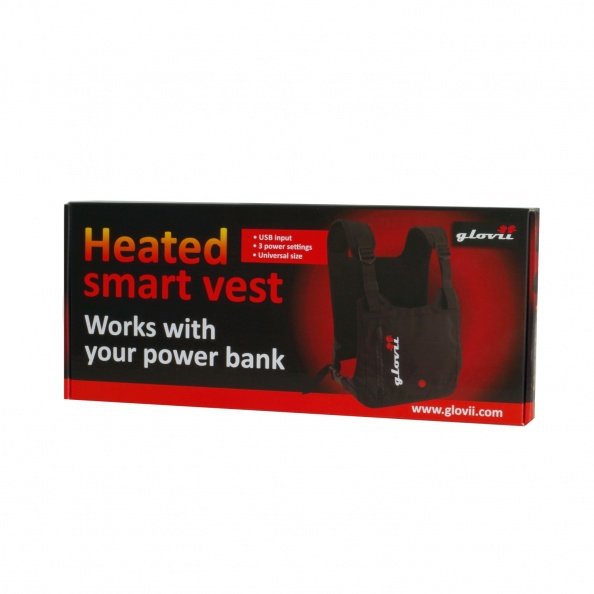 Glovii - Universelle Akku Beheizte Weste, Grössen: Uni Chaleco De Protección Esquiar, Snowboard Unisex Poliéster Negro
