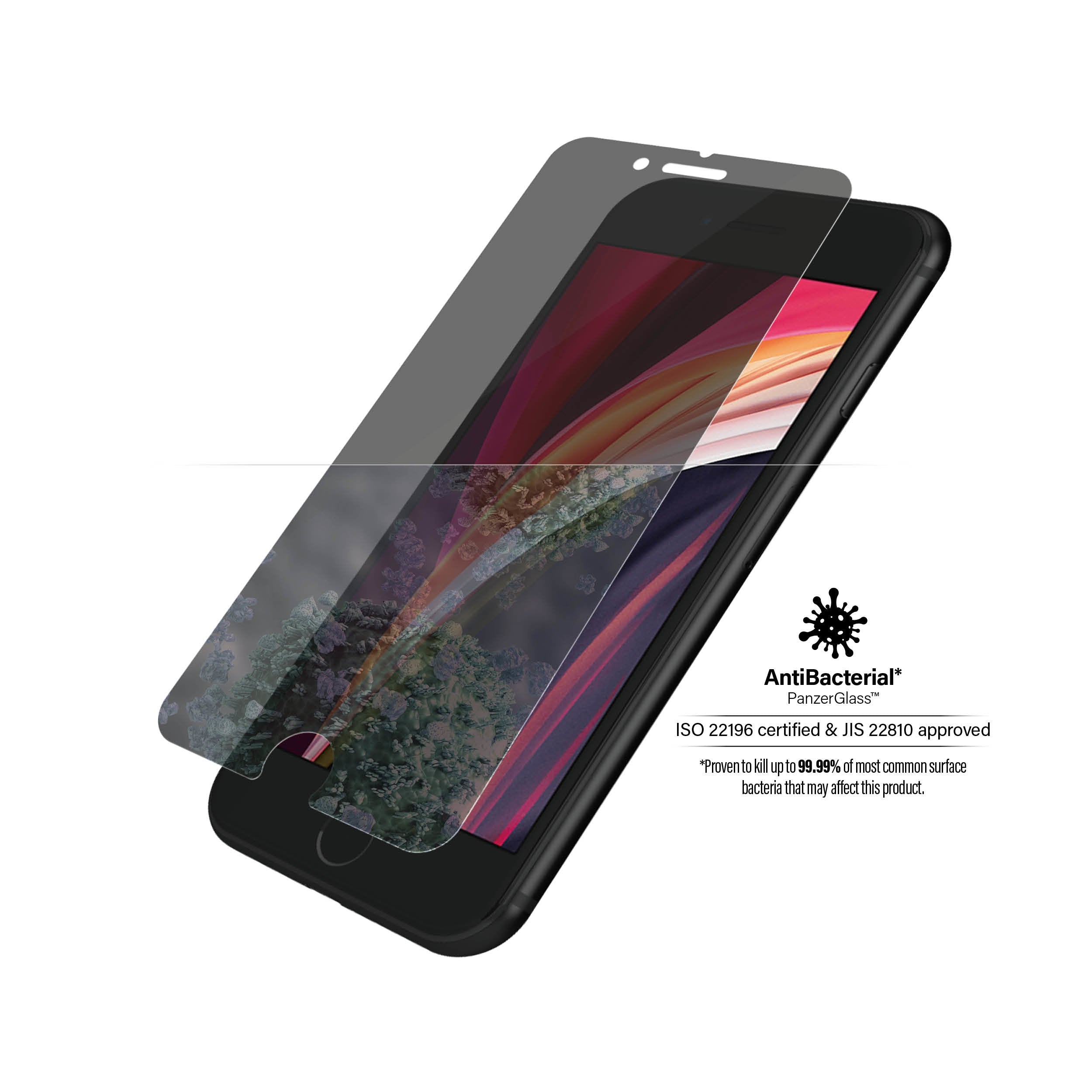 EAN 5711724126840 - PanzerGlass ® Privacy Screen Protector iPhone SE (2020/2022) | 8 | 7 | 6 | 6s | Standard Fit Protector de imagen 1