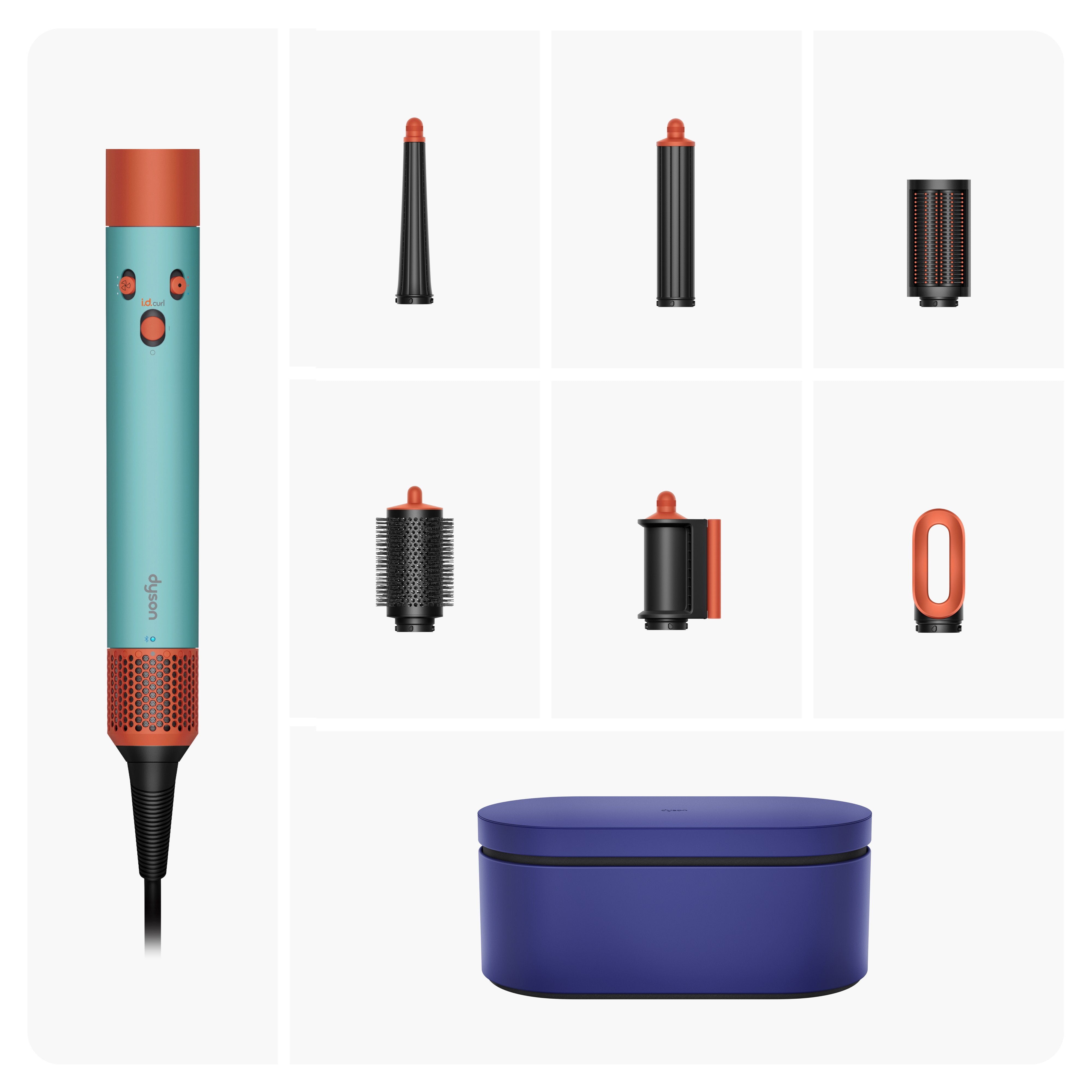 EAN 5025155098943 - Dyson Airwrap Herramienta de peinado con múltiples accesorios Caliente Negro, Azul, Verde, Naranja 1300 W imagen 3