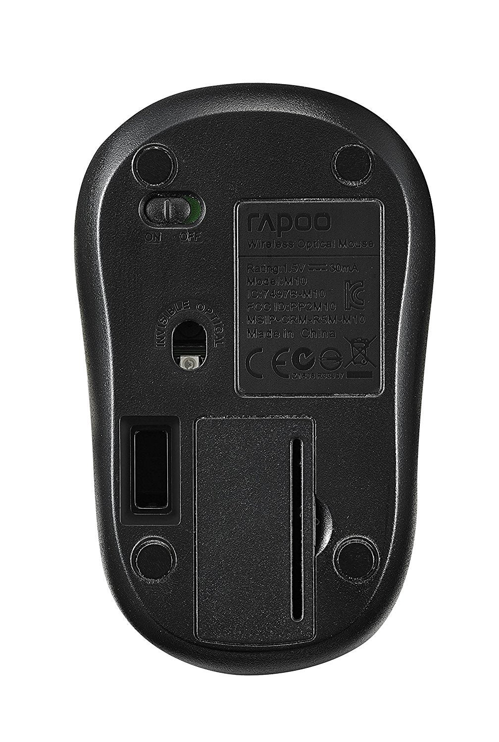 Raton Optico Inalambrico Rapoo M10 Plus Negro