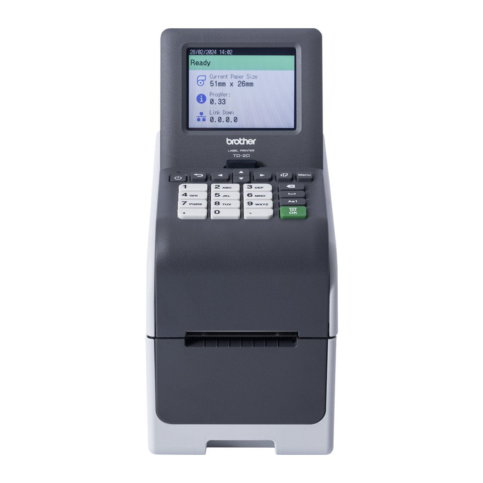 EAN 4977766836609 - Brother TD-2350DSA203 impresora de etiquetas Térmica directa 203 x 203 DPI 152 mm/s Inalámbrico y alámbri imagen 1