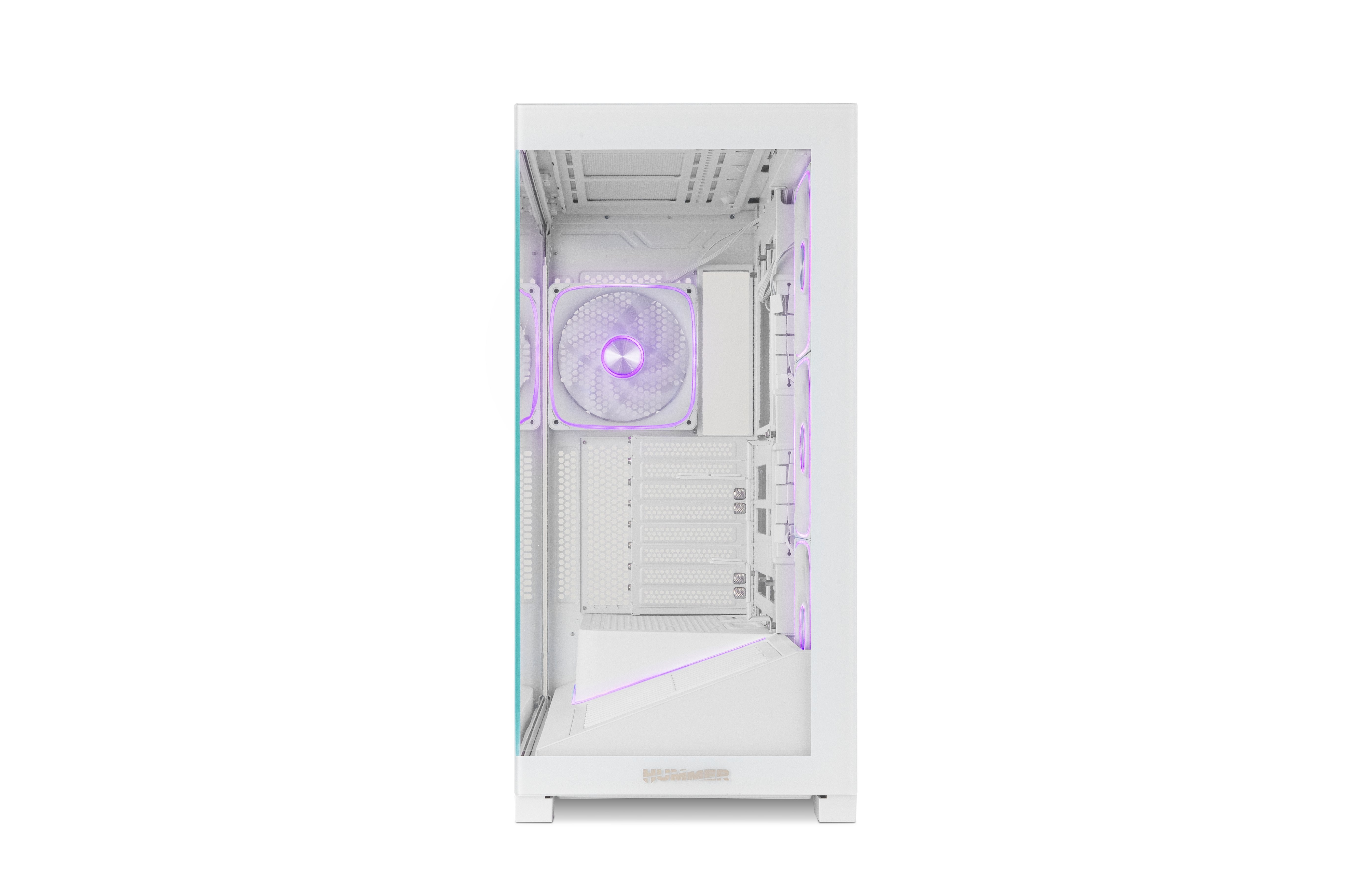 Caja Gaming Semitorre Nox Hummer Blade Blanca