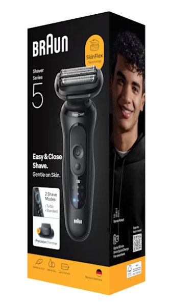 Braun 52-N1200s Series 5 Shaver, Black