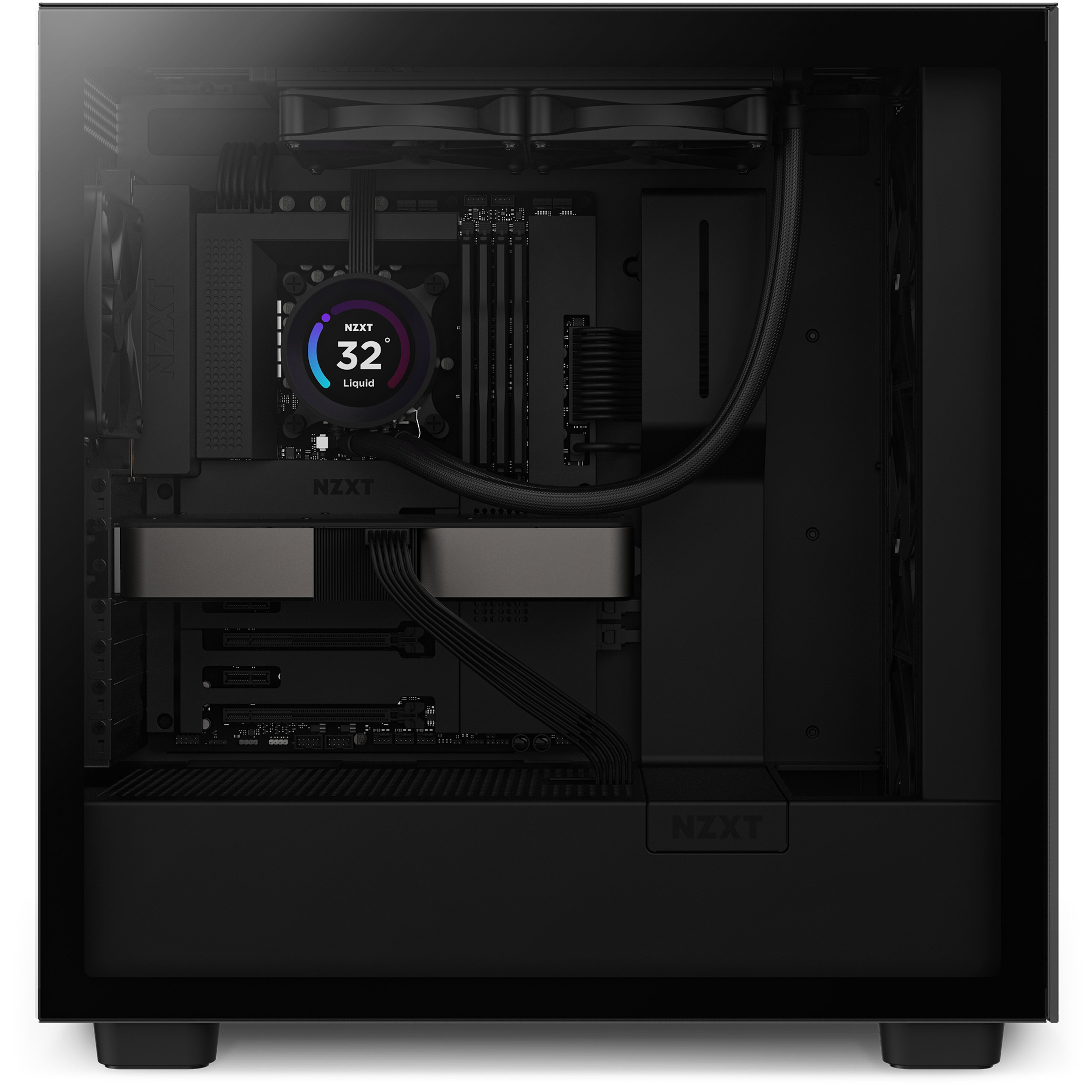 Refrigerador Liquido Cpu Nzxt Kraken Elite 240 2x120 Negro Per Display Lcd Plus