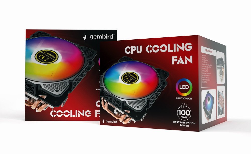 EAN 8716309123914 - Gembird CPU-HURACAN-ARGB-X140 sistema de refrigeración para ordenador Procesador Refrigerador de aire 12 imagen 1