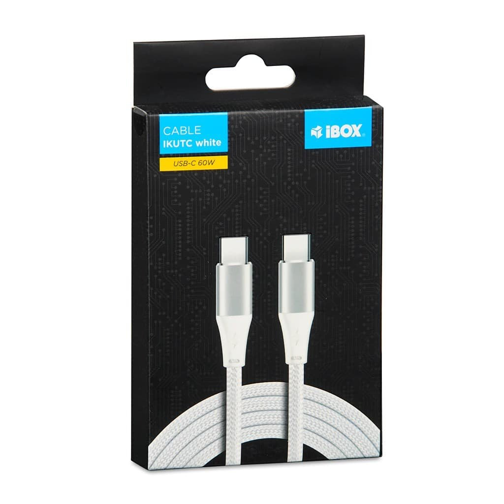 EAN 5903968680633 - iBox IKUTC1W cable USB USB 2.0 1 m USB C Blanco imagen 3