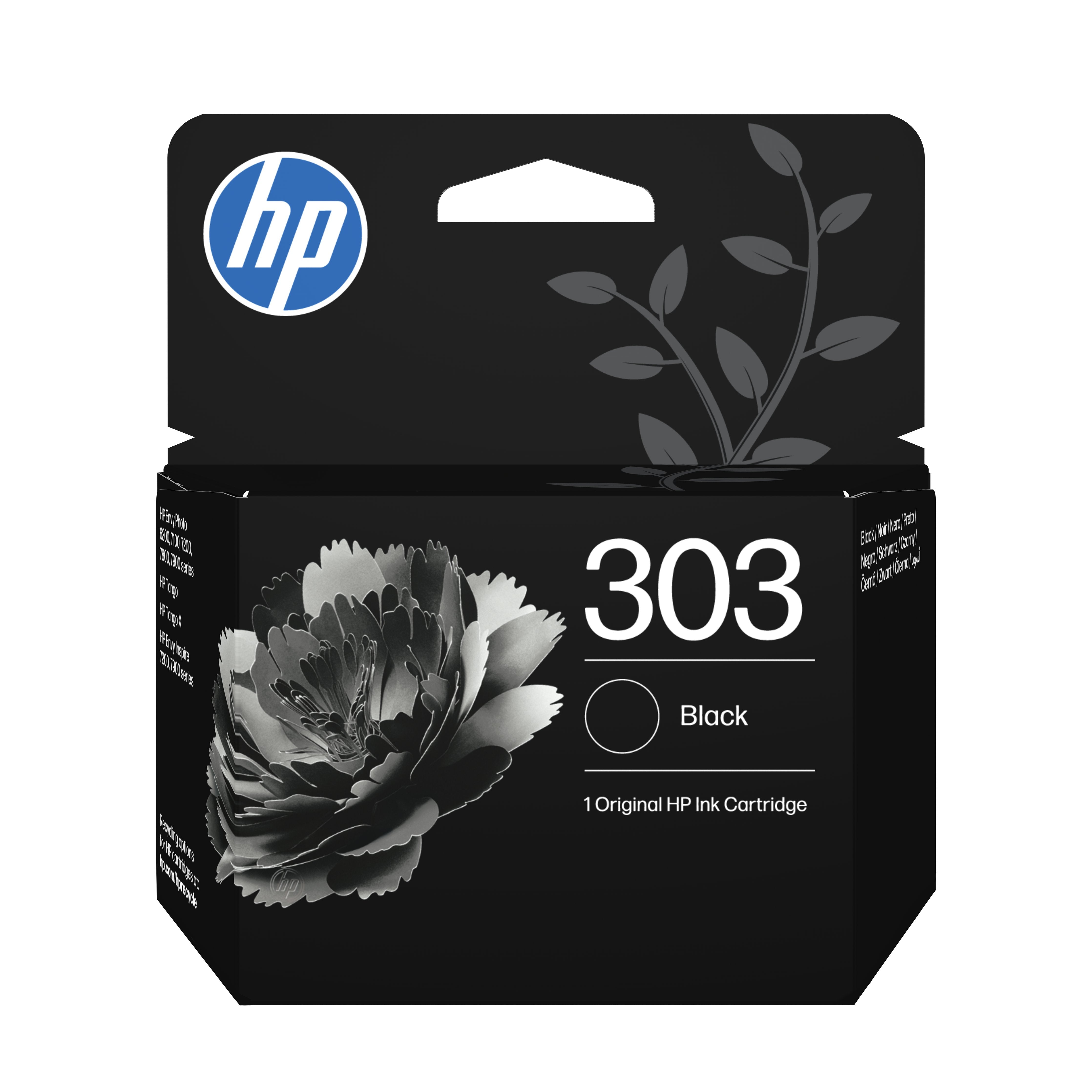 EAN 0199764694584 - HP 303 Black Original Ink Cartridge cartucho de tinta 1 pieza(s) Estándar imagen 1