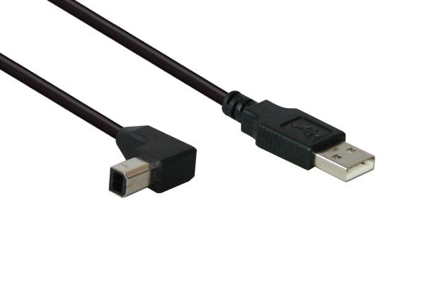 Good Connections Usb2.0 Cable A-B-Abajo Angulado. 1m