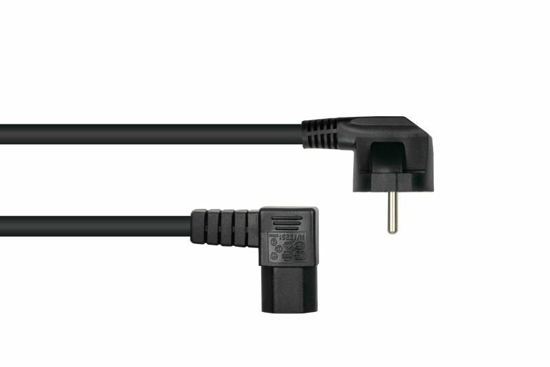 EAN 4066857002457 - Kabelmeister SK0151-S018 cable de transmisión Negro 1,8 m Enchufe tipo E+F IEC C15 imagen 2