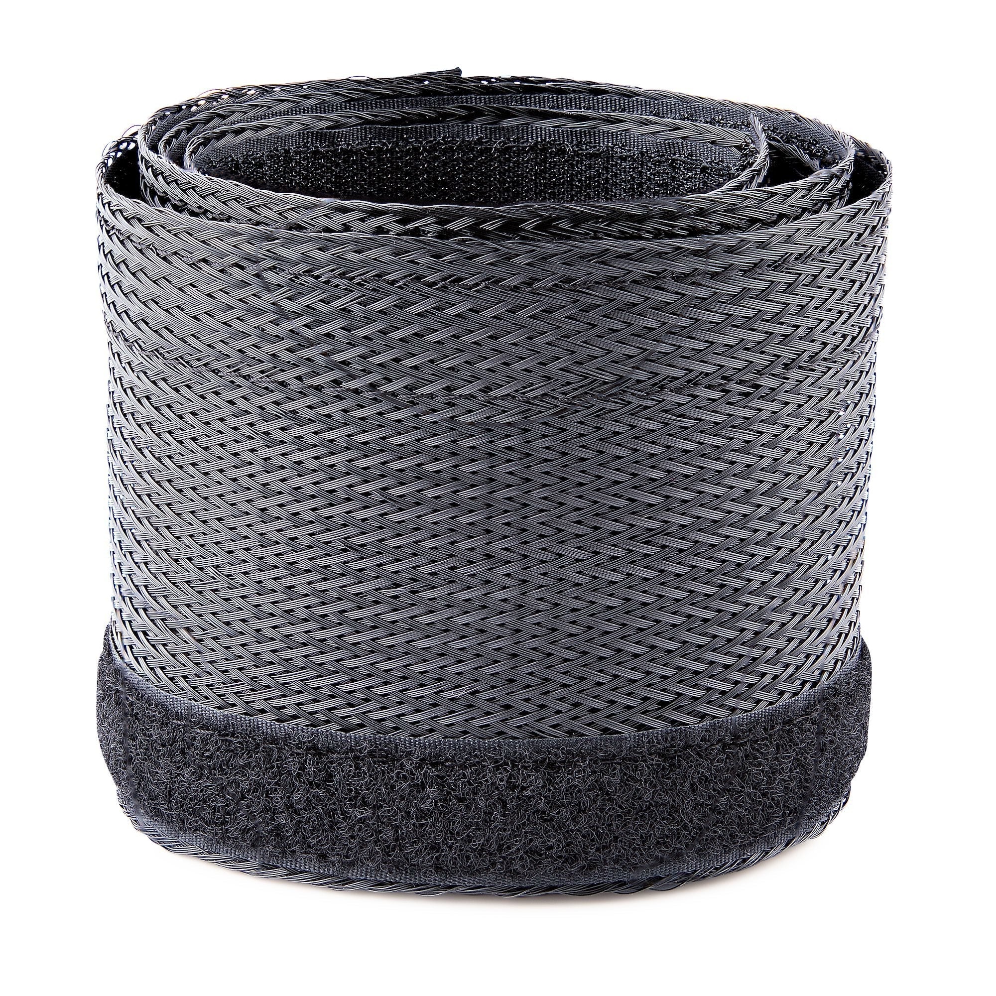 Startech Manga Gestión De Cableado Flexible 3m Negro
