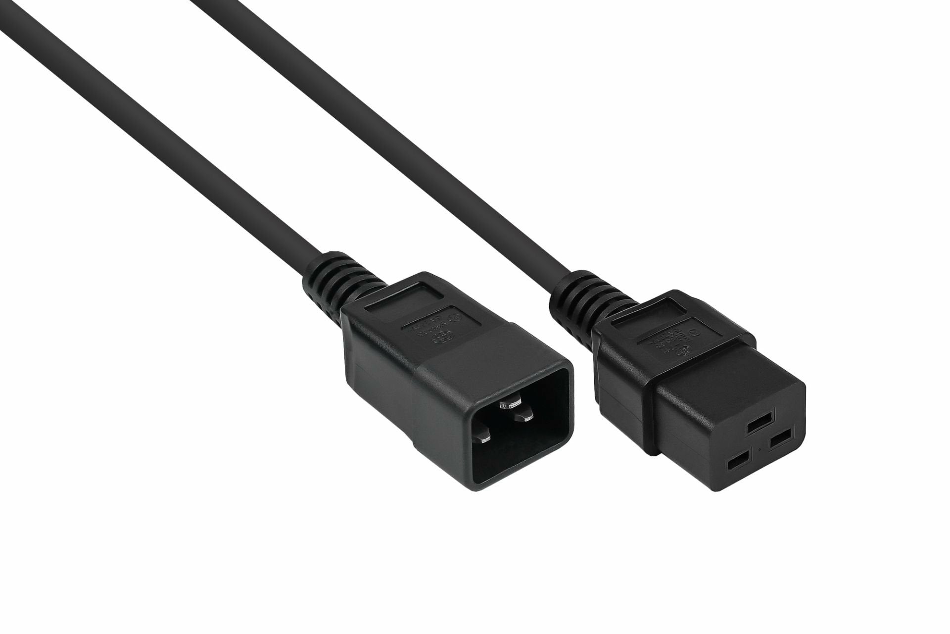 Kabelmeister Cable Alargador Iec C20 An C19 Negro. 1 M
