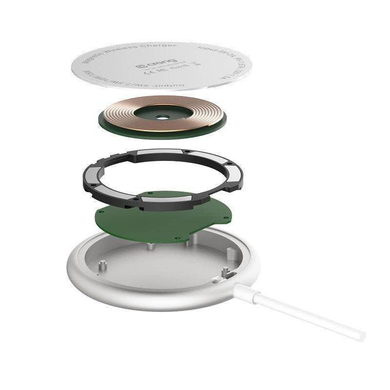 EAN 5904310702164 - Crong MagSpot Smartphone Plata CC Cargador inalámbrico Carga rápida Auto, Interior imagen 3