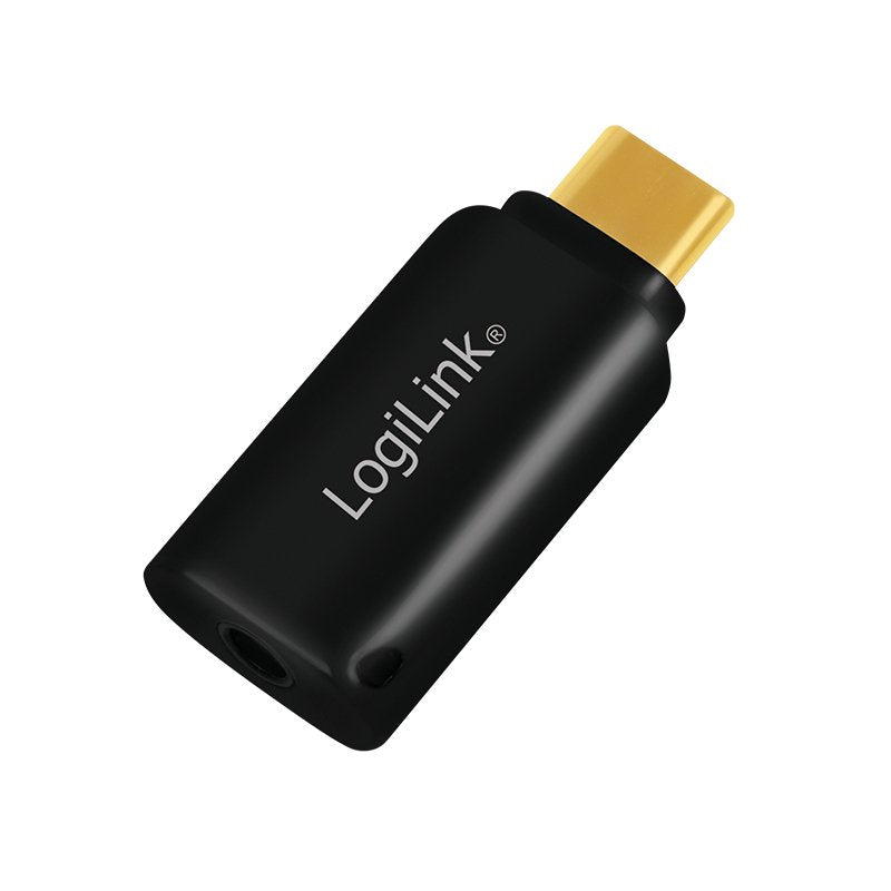 Logilink Ua0356 Adaptador Usb-C A Jack 3,5 Mm Negro