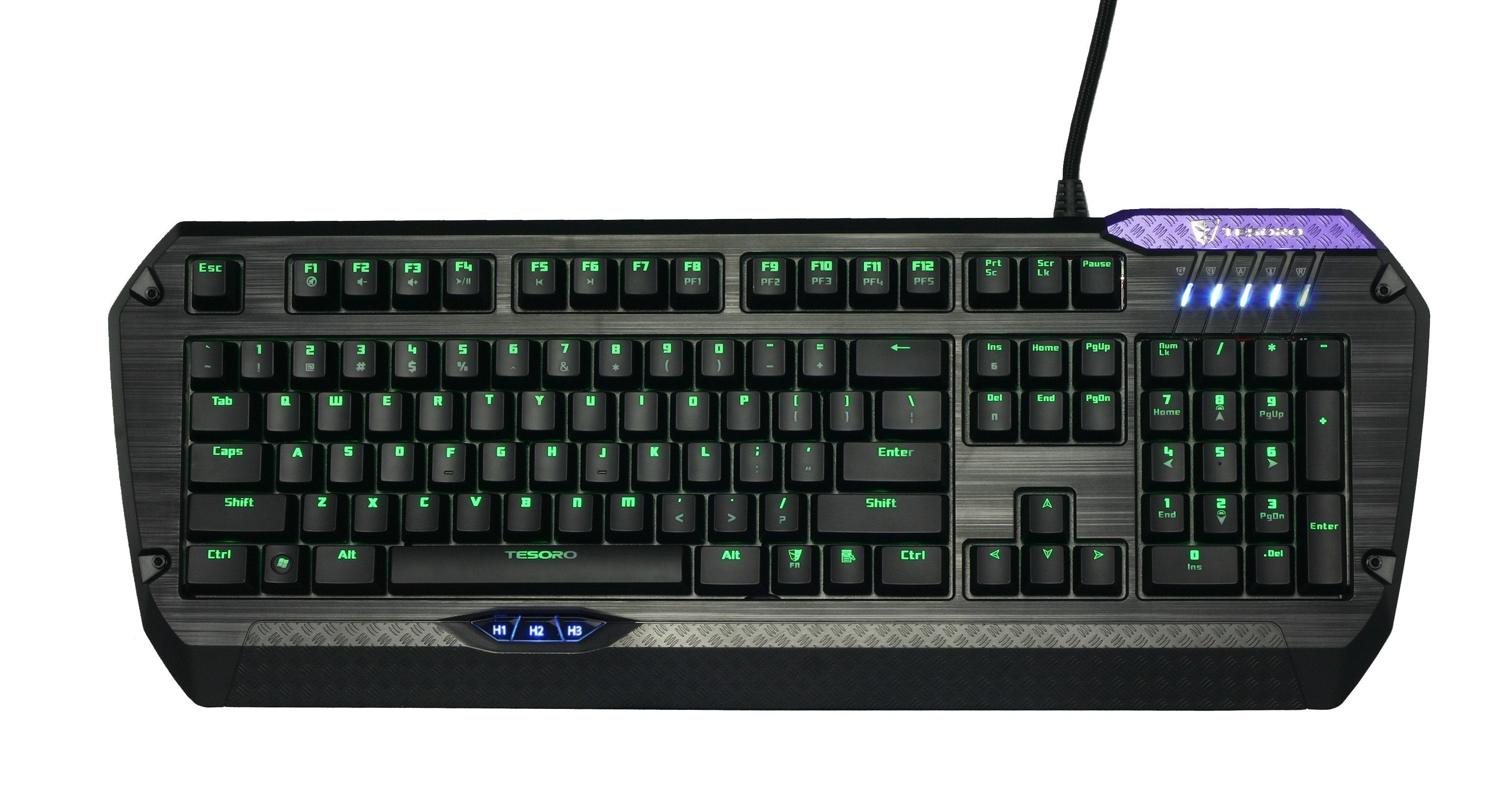Tesoro Lobera Teclado Usb Azerty Negro