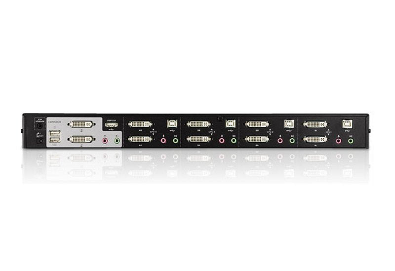 Aten Desktop Kvm 4-Port Usb Dvi Dual-View Kvm Switch With Au Aten Cs1644a, 2048 X 1536 Pixeles, Usb, Usb, Dvi-I, Negro, 1u
